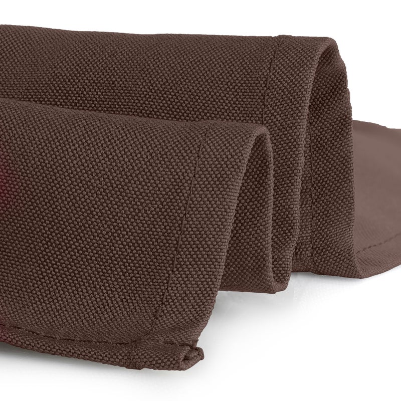 Gee Di Moda Rectangle Tablecloth - 60 x 84 Inch Chocolate Table Cloth for 5 Foot Rectangle Tables - Heavy Duty Washable Fabric - for Holiday Party, Dinner, Weddings, Baby Shower & Events - Image 3